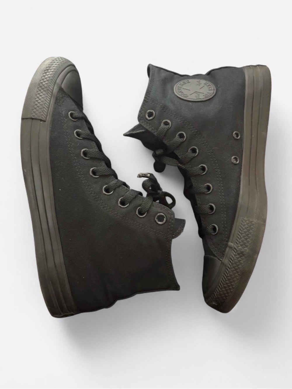 Converse High Top Sneakers in Black Canvas